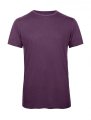 Heren T-shirt Triblend B&C TM055 Heather Purple